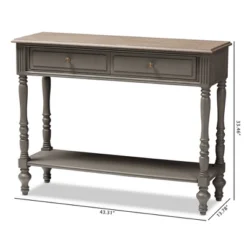 Noemie Country Cottage Farmhouse Finished 2 Drawer Console Table Brown - Baxton Studio -Urban Dwell Gear Outlet Store GUEST ebc0ffe3 6dfa 4605 b646 d498be18265c