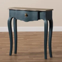 Mazarine Classic And Provincial Spruce Finished Console Table Blue - Baxton Studio 18 Mazarine Classic And Provincial Spruce Finished Console Table Blue - Baxton Studio -Urban Dwell Gear Outlet Store GUEST ebeae292 cb21 4dd6 866e 6f2722284944
