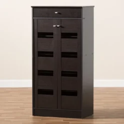 Acadia Modern And Contemporary Finished Shoe Cabinet Dark Brown - Baxton Studio 20 Acadia Modern And Contemporary Finished Shoe Cabinet Dark Brown - Baxton Studio -Urban Dwell Gear Outlet Store GUEST ebf89834 ec63 4bab be69 7907ee4f2c33