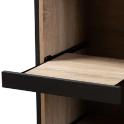 Fabian Oak Finished Kitchen Cabinet With Roll Out Compartment Dark Gray/Brown - Baxton Studio -Urban Dwell Gear Outlet Store GUEST ecbe39b6 162f 4707 a576 cc8c85536309