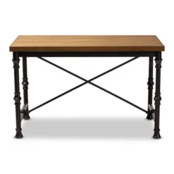 Baxton Studio Verdin Wood Finished Criss Cross Desk Bronze - BaxtonStudio 13 Baxton Studio Verdin Wood Finished Criss Cross Desk Bronze - BaxtonStudio -Urban Dwell Gear Outlet Store GUEST ed76c5ab 4e41 4724 a30d 0a9f8245622f