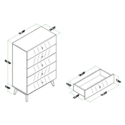 Hartman Wood 5 Drawer Storage Chest Walnut Brown - Baxton Studio 16 Hartman Wood 5 Drawer Storage Chest Walnut Brown - Baxton Studio -Urban Dwell Gear Outlet Store GUEST ee7ddefc 79f0 4471 9bb2 bf69b74265c4