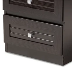 Carine Modern And Contemporary Finished 2 Drawer Nightstand Dark Brown - Baxton Studio -Urban Dwell Gear Outlet Store GUEST efbd8318 1885 418c 8aa6 3dee6e4bc661