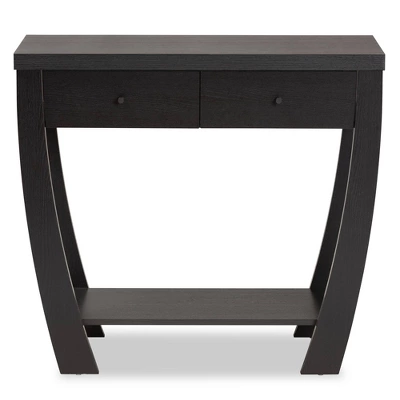 Capote Wood 2 Drawer Console Table - Baxton Studio 2 Capote Wood 2 Drawer Console Table - Baxton Studio - Image 2