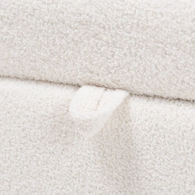 Oakes Boucle Upholstered Storage Bench Ivory - Baxton Studio 2 Oakes Boucle Upholstered Storage Bench Ivory - Baxton Studio - Image 2