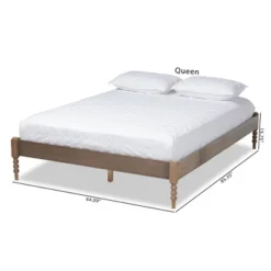 Cielle French Bohemian Wood Platform Bed Frame - Baxton Studio -Urban Dwell Gear Outlet Store GUEST f1f1f69d 1c06 4c6f abb8 bc6f88708bd1