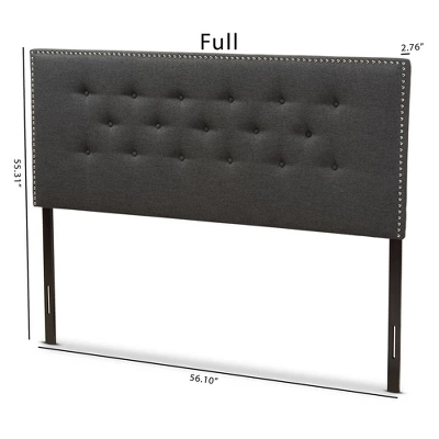 Windsor Modern And Contemporary Fabric Headboard - Baxton Studio 5 Windsor Modern And Contemporary Fabric Headboard - Baxton Studio - Image 5