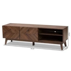 Hartman Wood TV Stand For TVs Up To 60" Walnut Brown - Baxton Studio -Urban Dwell Gear Outlet Store GUEST f32696c7 ef62 4e16 bce3 da2e20d1ce89