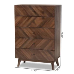 Hartman Wood 5 Drawer Storage Chest Walnut Brown - Baxton Studio 17 Hartman Wood 5 Drawer Storage Chest Walnut Brown - Baxton Studio -Urban Dwell Gear Outlet Store GUEST f3e45a22 e486 41a3 b4c9 d65ccd2959d6
