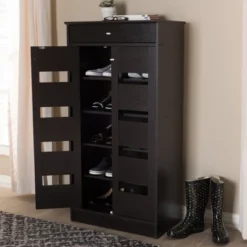 Acadia Modern And Contemporary Finished Shoe Cabinet Dark Brown - Baxton Studio 19 Acadia Modern And Contemporary Finished Shoe Cabinet Dark Brown - Baxton Studio -Urban Dwell Gear Outlet Store GUEST f4a2db63 ed67 4269 b678 d09e64f2f3a5