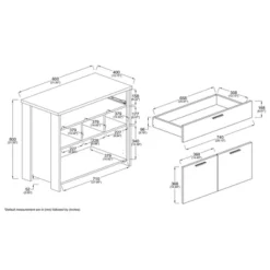 Ranger Two-Tone And Wood 1 Drawer Sideboard Buffet Rustic Brown/Gray - Baxton Studio -Urban Dwell Gear Outlet Store GUEST f56a1f34 1221 4622 81fe dbe047438950