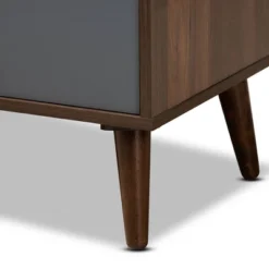 Garrick Two-Toned Wood 1 Drawer TV Stand For TVs Up To 50" Gray/Walnut Brown - Baxton Studio -Urban Dwell Gear Outlet Store GUEST f6833793 9b3b 46e5 87d2 b5c7bb92e1b2