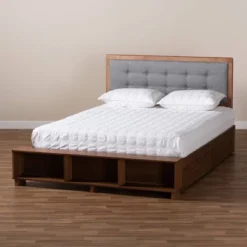 4 Drawer Cosma Transitional Wood Platform Storage Bed - Baxton Studio -Urban Dwell Gear Outlet Store GUEST f6c2f3b0 8d0d 4c5b b0ed de5644d28821