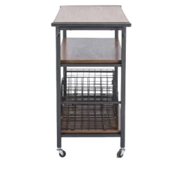 Lancashire Wood & Metal Kitchen Cart Brown - Baxton Studio 7 Lancashire Wood & Metal Kitchen Cart Brown - Baxton Studio -Urban Dwell Gear Outlet Store GUEST f76ec6ca 8254 45bd 8738 8d2f7e686c61