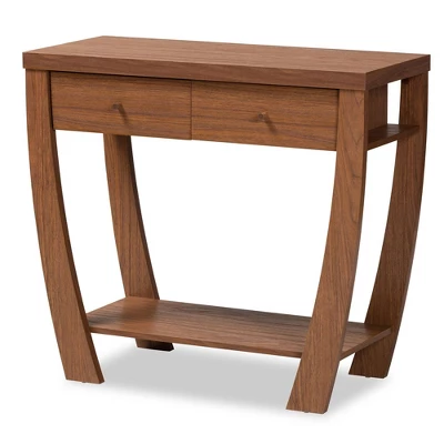 Capote Wood 2 Drawer Console Table - Baxton Studio 10 Capote Wood 2 Drawer Console Table - Baxton Studio - Image 10