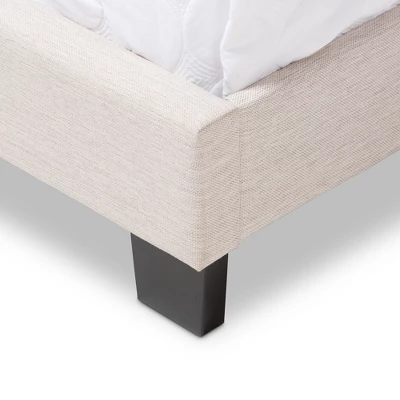 King Hampton Modern And Contemporary Fabric Upholstered Bed Light Beige - Baxton Studio 4 King Hampton Modern And Contemporary Fabric Upholstered Bed Light Beige - Baxton Studio - Image 4
