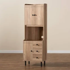 Patterson 3 Drawer Kitchen Storage Cabinet Oak/Brown - Baxton Studio 14 Patterson 3 Drawer Kitchen Storage Cabinet Oak/Brown - Baxton Studio -Urban Dwell Gear Outlet Store GUEST f94d60c9 6cf7 408b 8651 484ef53e4160