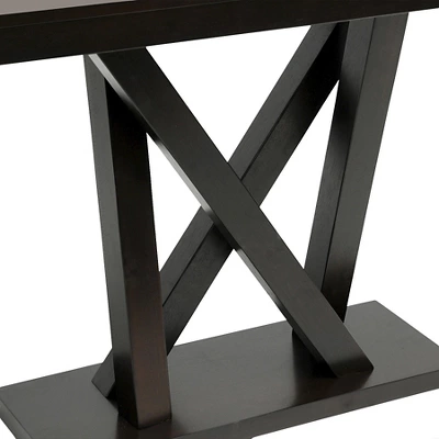 Everdon Modern Sofa Table Dark Brown - Baxton Studio 2 Everdon Modern Sofa Table Dark Brown - Baxton Studio - Image 2