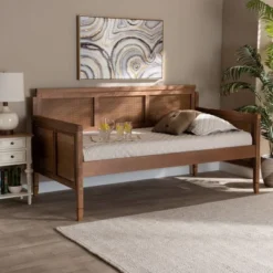 Twin Toveli Wood Daybed Ash Walnut - Baxton Studio -Urban Dwell Gear Outlet Store GUEST faa5c78d d4e1 4a56 bf28 08407fd434d2