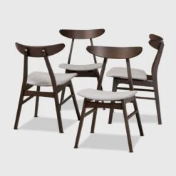 Set Of 4 Britte Fabric Upholstered Wood Dining Chairs - Baxton Studio 13 Set Of 4 Britte Fabric Upholstered Wood Dining Chairs - Baxton Studio -Urban Dwell Gear Outlet Store GUEST fabea9b3 7971 4cd0 be1c 4b2264381d48