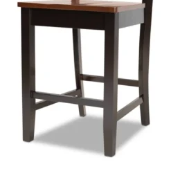 2pc Nicolette Two-Toned Wood Counter Height Barstools Brown/Walnut - Baxton Studio -Urban Dwell Gear Outlet Store GUEST faf7f5a0 7870 4a75 adef ece2aa68a5d1