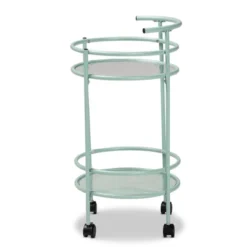 Newell Metal 2 Tier Kitchen Cart Mint Green/Black - Baxton Studio 9 Newell Metal 2 Tier Kitchen Cart Mint Green/Black - Baxton Studio -Urban Dwell Gear Outlet Store GUEST fc523929 9e2c 42d3 8a6d 3d29a8058f4c