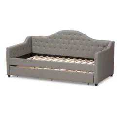 Twin Perry Modern And Contemporary Fabric Daybed With Trundle Light Gray - Baxton Studio -Urban Dwell Gear Outlet Store GUEST fcd31db6 7316 403f 8970 c0b99d0160cd