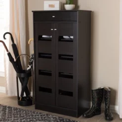 Acadia Modern And Contemporary Finished Shoe Cabinet Dark Brown - Baxton Studio 18 Acadia Modern And Contemporary Finished Shoe Cabinet Dark Brown - Baxton Studio -Urban Dwell Gear Outlet Store GUEST fd9ff826 0524 41ce be91 4f75afb95f30