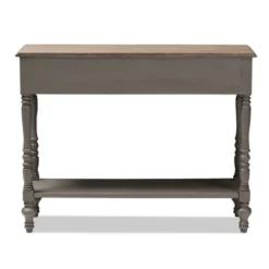 Noemie Country Cottage Farmhouse Finished 2 Drawer Console Table Brown - Baxton Studio -Urban Dwell Gear Outlet Store GUEST fdf9ea23 d08d 4892 a8b0 5b5297072f91