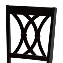 7pc Reneau Upholstered Wood Dining Set Sand Brown/Espresso - Baxton Studio -Urban Dwell Gear Outlet Store GUEST fe32481a 4d52 44bf 8268 227852db3346