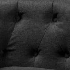 Bisset Chesterfield Chair Gray - Baxton Studio -Urban Dwell Gear Outlet Store GUEST ff59f0b4 5892 4a87 9407 8187d6a57901